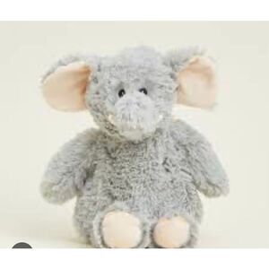 Warmers gray elephant, heatable, weighted, soft, stuffed, plush